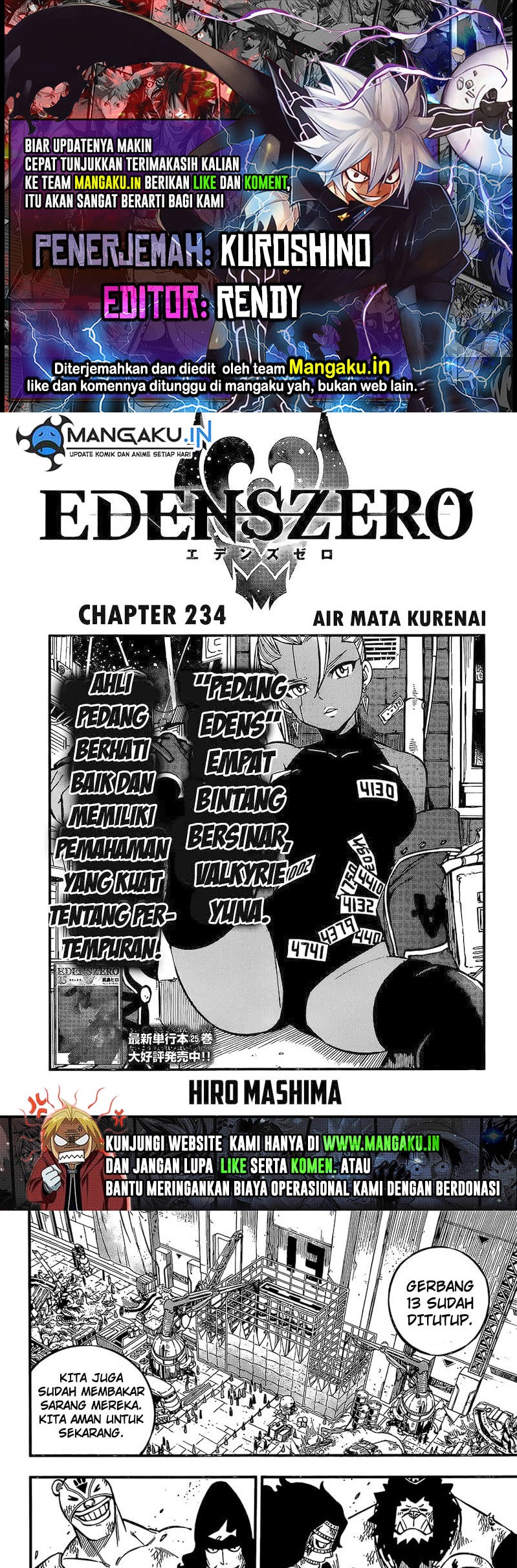 Eden Zero Chapter 234 Bahasa Indonesia